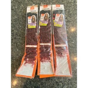 Glance Braid Gorgeous loc‎ 20" color OT530 3 Packages Brand New